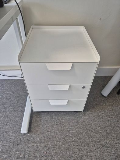 IKEA white desk drawer unit