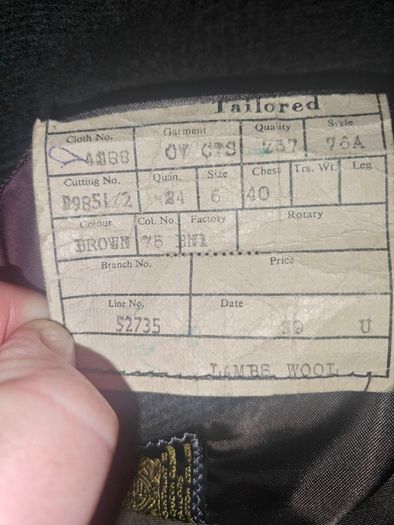 Vintage Burton Tailored Men's Lambswool Overcoat Made in England Brown