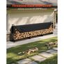 3.9m Outdoor Firewood Rack with Cover, 386 cm x 36 cm x 117 cm, Heavy Duty Firewood Holder & 600D Oxford Waterproof Cover for Fireplace Image 5