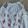 White with red details Holiday dress, size 10 Image 4