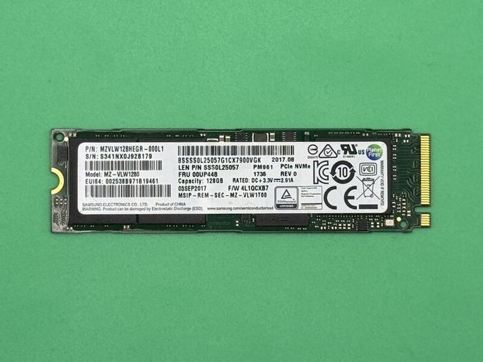 Samsung 128GB NVME SSD Drives