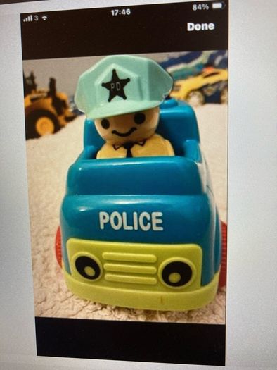Three Vehicles/ Gordon Train / Police car / Road Ripper car