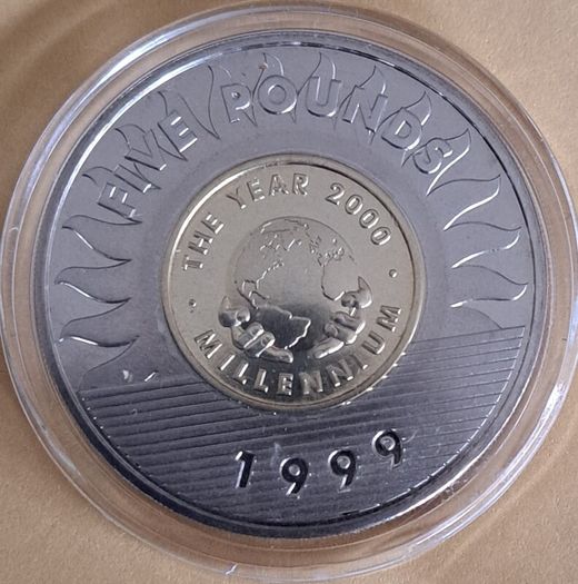 Guernsey 5 Pound Coin 1999