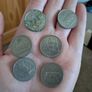 Old Irish 5p Coin Image 3