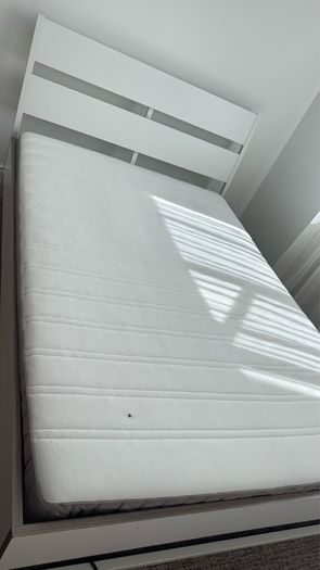 IKEA Double Bed Frame and Mattress
