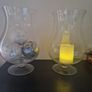 2 Large Delicate Glass Vases Image 6