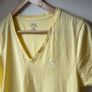 Polo Ralph Lauren Womens V Neck T Shirt Classic Short Sleeve Yellow Image 4