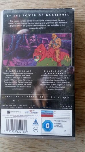 VHS He Man and The Masters Of The Universe Vol 2