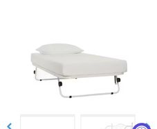 Harvey Norman Kathrine Trundle Guest Bed FRAME only White SINGLE