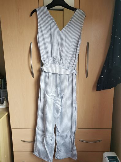 Gallery stripe linen Jumpsuit SIZE 8