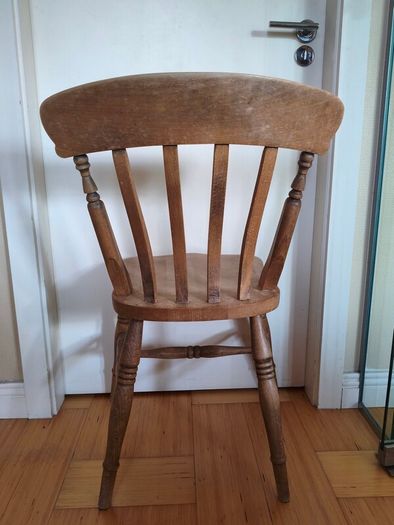 Set of 6 Solid Wooden Dining Chairs