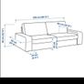 Ikea 3 seat sofa Image 4