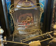 Late 19th Century French Provincial Fire Screen