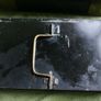 Vintage Black Metal Cash Box Document Tin Black Metal Tin Office Metal Box Supplies Office Image 8