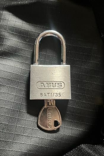 Abus titalium Keyed Padlock, Keyed Different, Aluminium, Silver, 60mm Width, Weatherproof