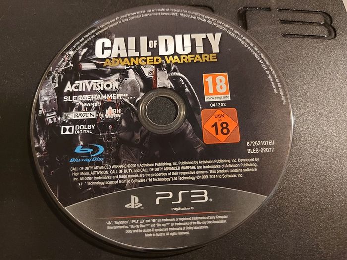 SONY Playstation 3, Model CECH-2503A, comes with Power Cable, 1 Controller, Call of Duty Game, Powers on and off, and takes in and ejects disks
