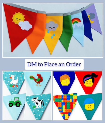 Eco-Friendly Personalised Cotton Bunting Made to Order