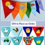 Eco-Friendly Personalised Cotton Bunting Made to Order Image 2
