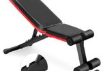 Folding Weight Bench Multifunction Adjustable Recliner Bench Sit-up Ab Abs Home Office, 7 Position Adjustable Backrest, Unisex-Adult