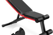 Folding Weight Bench Multifunction Adjustable Recliner Bench Sit-up Ab Abs Home Office, 7 Position Adjustable Backrest, Unisex-Adult