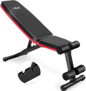 Folding Weight Bench Multifunction Adjustable Recliner Bench Sit-up Ab Abs Home Office, 7 Position Adjustable Backrest, Unisex-Adult