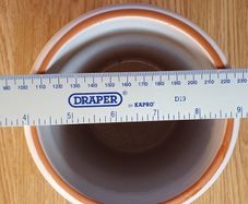 As New - A Tall Crockery Pot - See Pics Ref Size - #