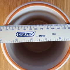 As New - A Tall Crockery Pot - See Pics Ref Size - #