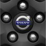 4 x Volvo Centre Caps (Black/Blue) FREE POST Image 2