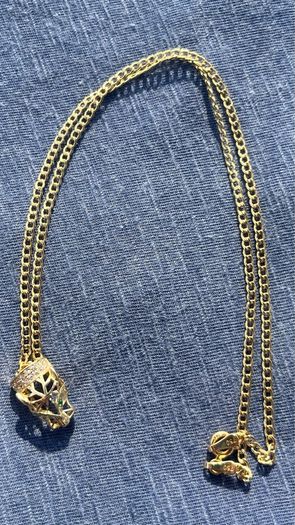 18k chain Cartier panther whit natural diamonds