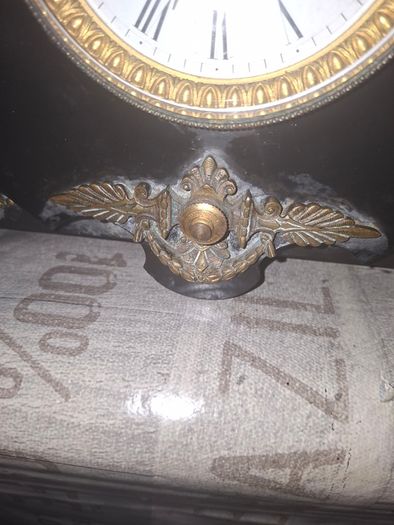 Rare 19th-century 1867 until 1889 French Architectural Mantel Clock by Samuel Marti, Enamel Dial In Working Condition,