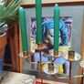 Pair Brass Candlestands Image 3