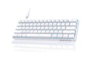 DK61 Wired Mechanical Gaming Keyboard. white - Black