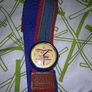 Denim style velcro watch Image 2