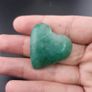 Lot Of 3 Vintage Jade one Fish shape two Green heart Shape Pendants Image 5
