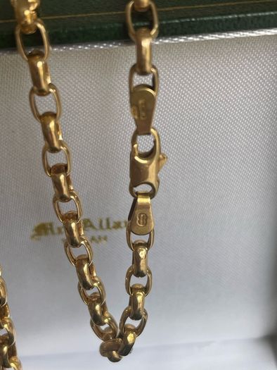 9ct vintage Gold Belcher  chain