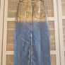 Denim Maxi Skirt Zara New S Image 4
