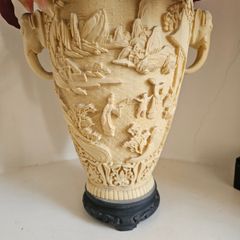 carved Asian vases and table (reduced)