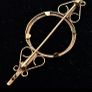 Vintage 9ct yellow gold Half sovereign coin holder brooch Image 2