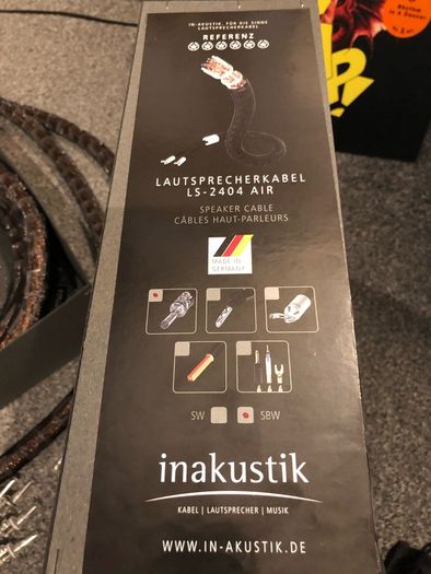 In-akustik Referenz LS-2404 Air Tellurium BiWire Speaker Cable BFA Banana 3,5m / Pair