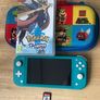 Nintendo Switch Lite with Pokemon Sword & Lego Mario Case Image 2