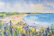 clonea beach Waterford watercolour