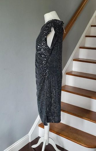 Wallis black sequin dress, Size 16, BNWT