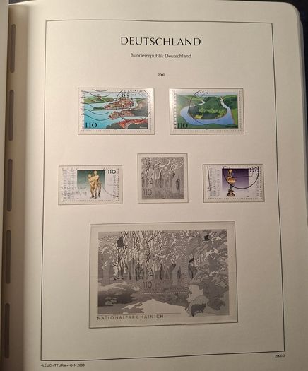 Germany Leuchtturm Stamp Binder with stamps