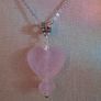 Pink heart pendant, Handmade jewellery,Necklace.Valentin'e Day gift.Jewellery Image 9