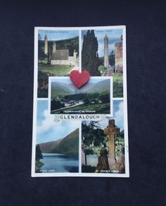 Ireland Postcard : Glendalough , Co. Wicklow , Multi-view - 1950s