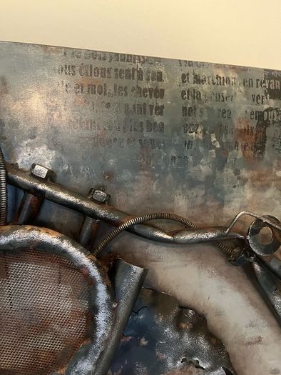 art made of metal route 66 art large