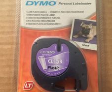 Dymo Personal Label maker. Clear plastic cartridge. New and sealed