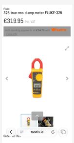 Fluke 325 True rms CLamp meter