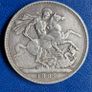 1889 Queen Victoria Silver Crown coin Image 3