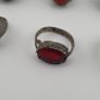 Antique Lot of 15 Bohemian Brass Rings  Assorted Ethnic & Tribal Designs Image 6